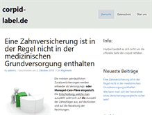 Tablet Screenshot of corpid-label.de